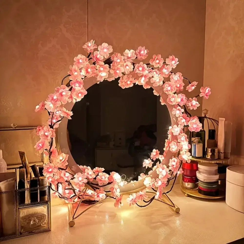 USB Cherry Blossom Fairy String Lights With 8 Modes
