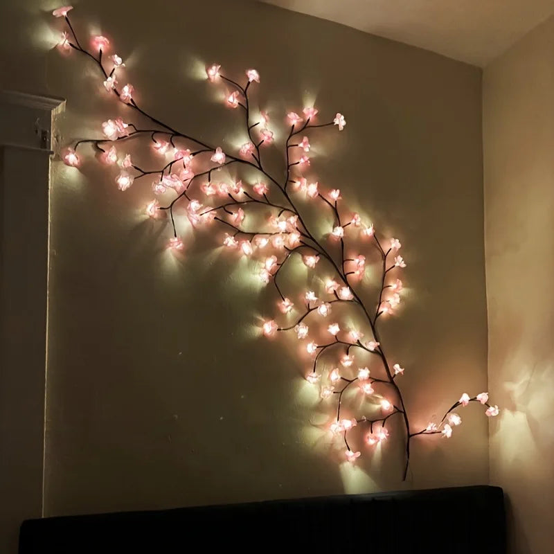 USB Cherry Blossom Fairy String Lights With 8 Modes